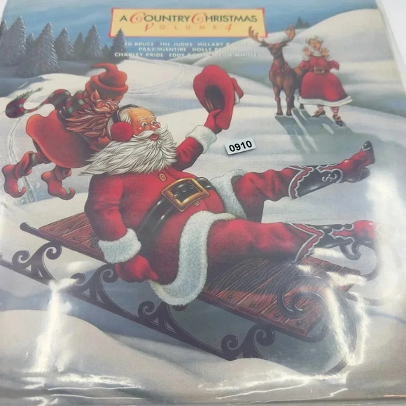 Various A Country Christmas Volume 4 Vinyl Album Record - LP, Vinyl Records - Picture 1 of 6